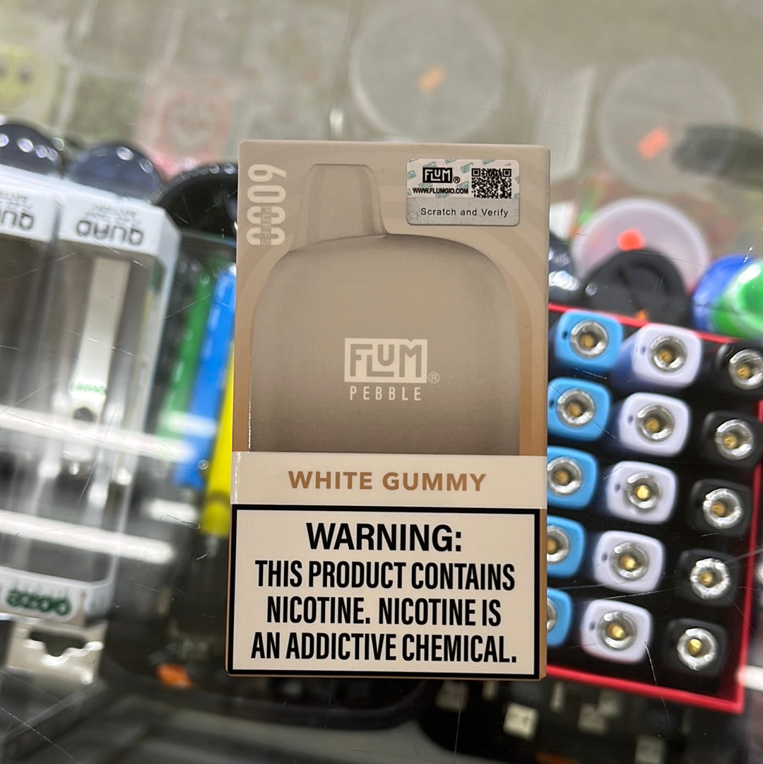 Flum pebble white gummy Super 3 cigarette Flum pebble white gummy Super 3 cigarette