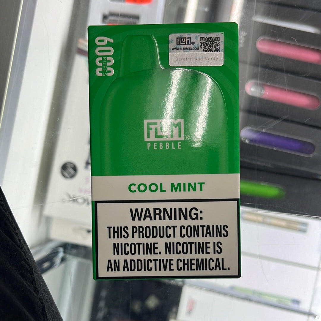 Flum pebble cool mint Super 3 cigarette Flum pebble cool mint Super 3 cigarette