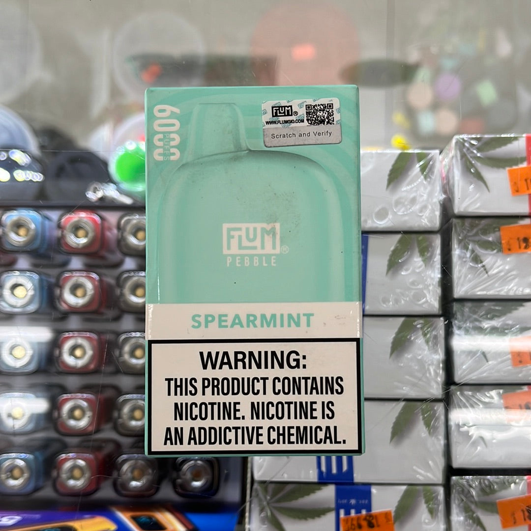 Flum pebble spearmint Super 3 cigarette Flum pebble spearmint Super 3 cigarette